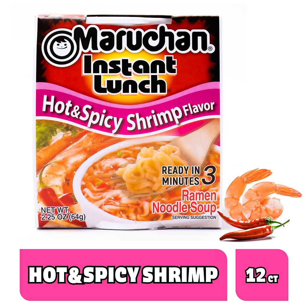 Maruchan Instant Lunch Ramen Noodles, 2.25 oz (Pack of 12)
