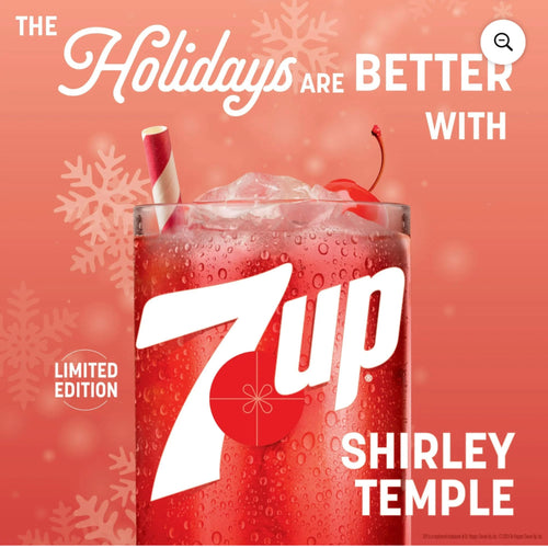 7Up Zero Sugar Shirley Temple Soda, 12 fl oz (Pack of 12) 7Up