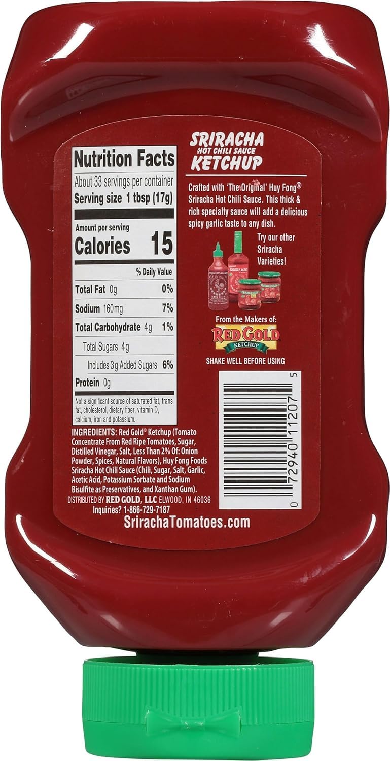 Prompt Prep Sriracha Hot Chili Ketchup, 20 oz (Pack of 4) Prompt Prep