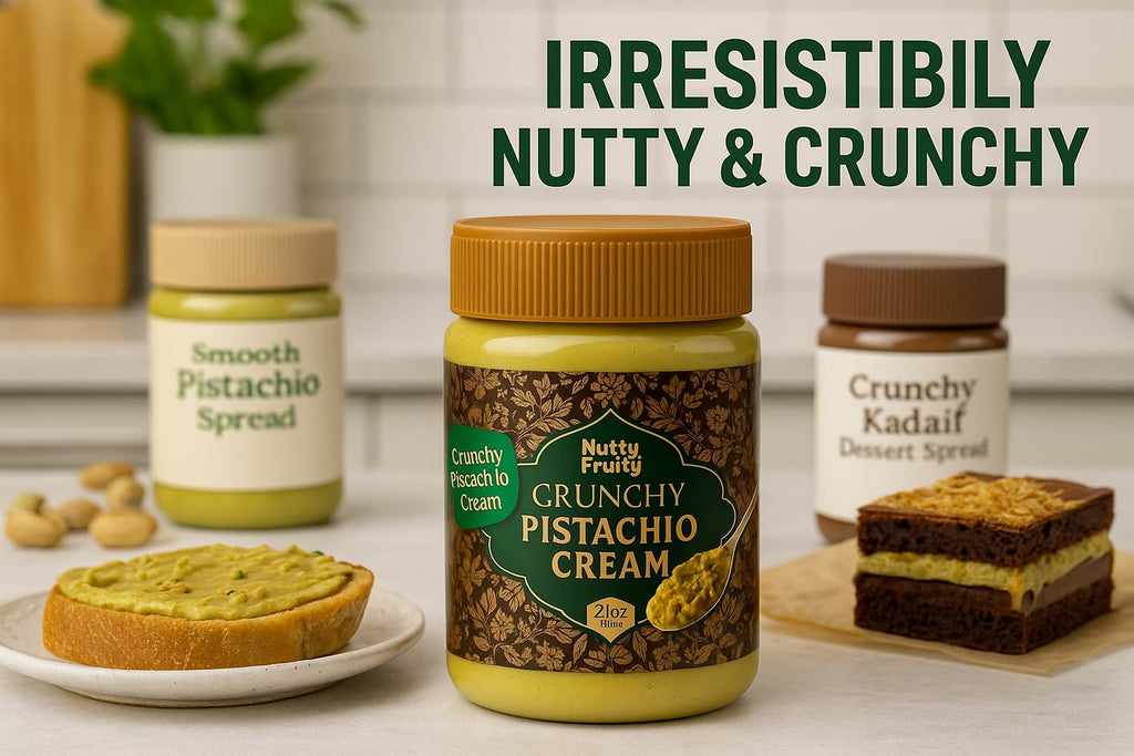 Nutty Fruity Dubai Chocolate Pistachio Cream with Kadaif, 21 oz Nutty Fruity