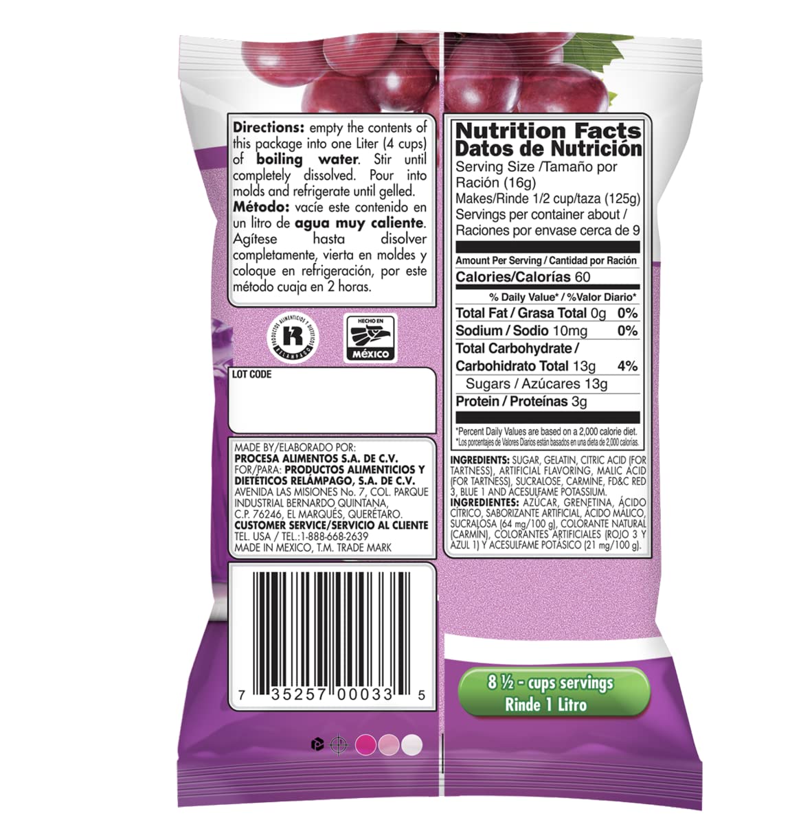 D'Gari Grape Gelatin (Pack of 2) D'Gari
