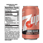 7Up Zero Sugar Shirley Temple Soda, 12 fl oz (Pack of 12) 7Up