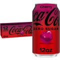 Coca-Cola Zero Sugar Cherry Soda, 12 fl oz (Pack of 12) Coca-Cola