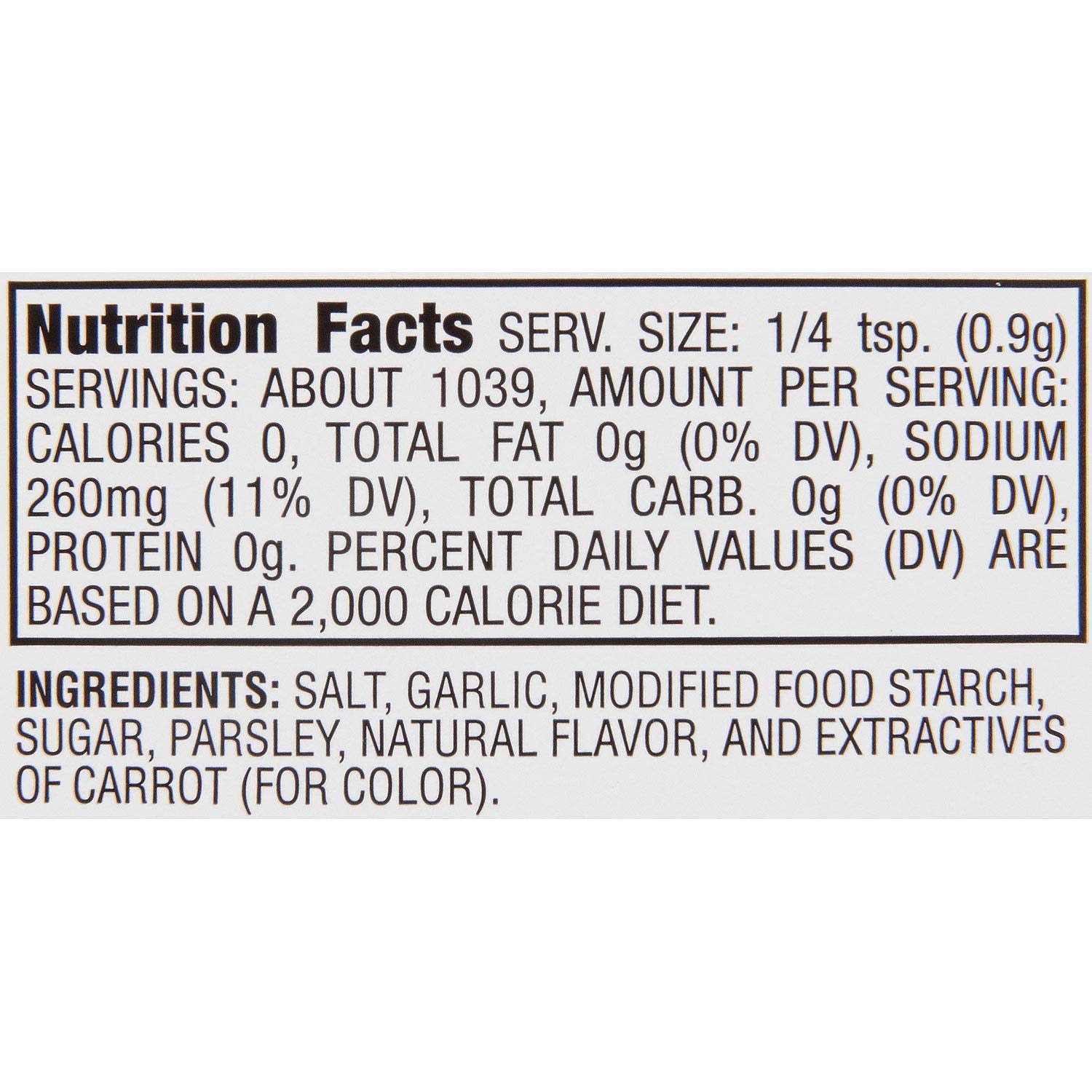 Lawry's Coarse Ground Garlic Salt with Parsley, 33 oz Lawry's
