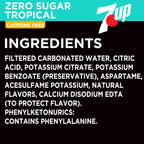 7Up Tropical Zero Sugar Soda, 12 fl oz (Pack of 12) 7Up