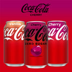 Coca-Cola Zero Sugar Cherry Soda, 12 fl oz (Pack of 12) Coca-Cola