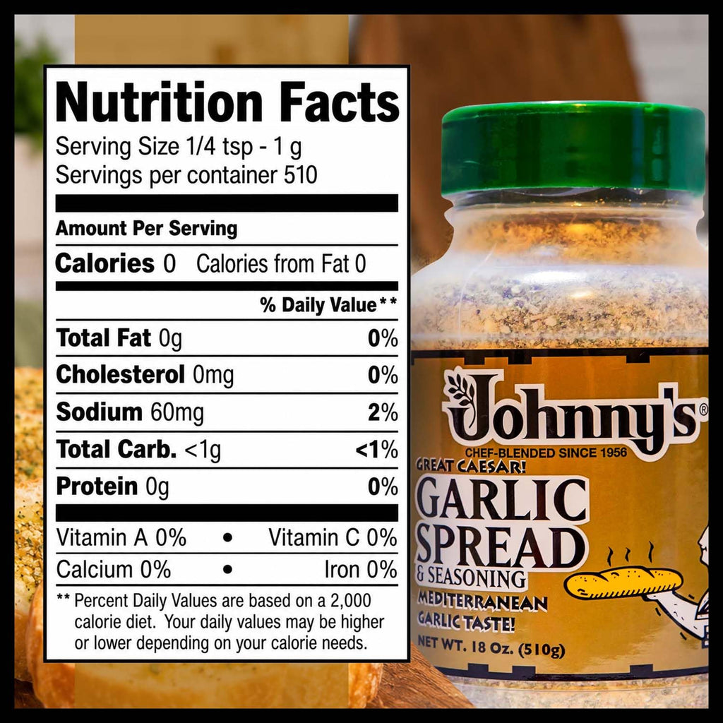 Johnny's Garlic Spread & Seasoning, 18 oz Johnny's