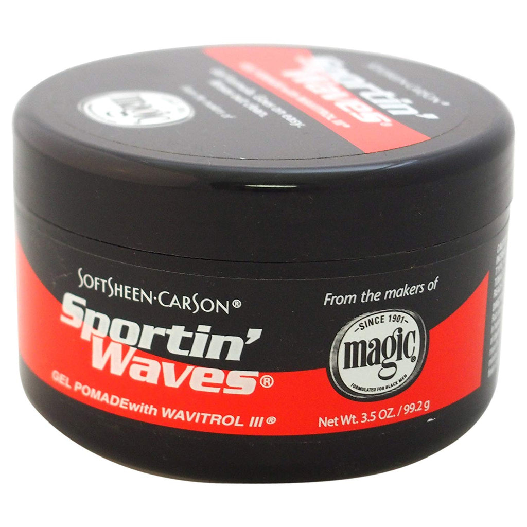 Sportin' Waves Gel Pomade, 3.5 oz (Pack of 2) Sportin' Waves