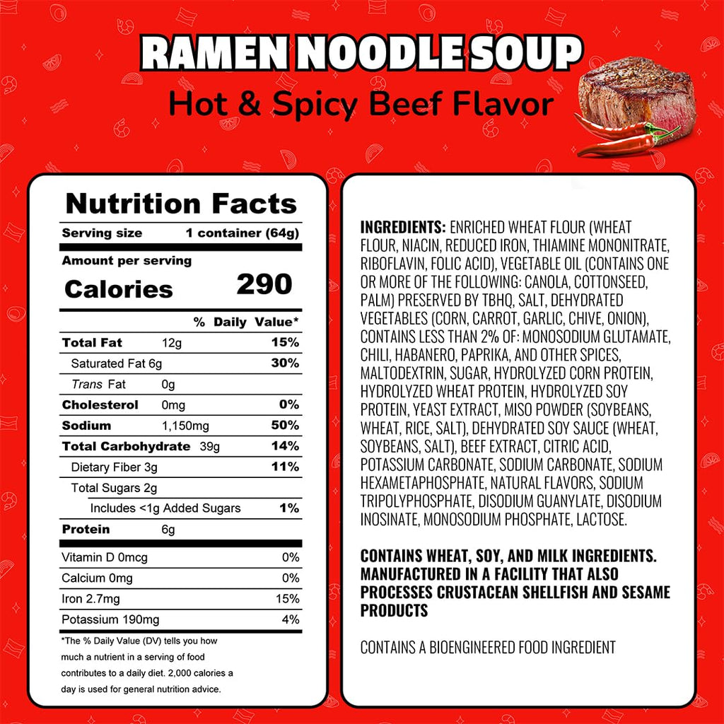 Maruchan Instant Lunch Ramen Noodles, 2.25 oz (Pack of 12)