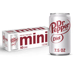 Diet Dr Pepper Mini Cans, 7.5 fl oz (Pack of 18) Dr Pepper