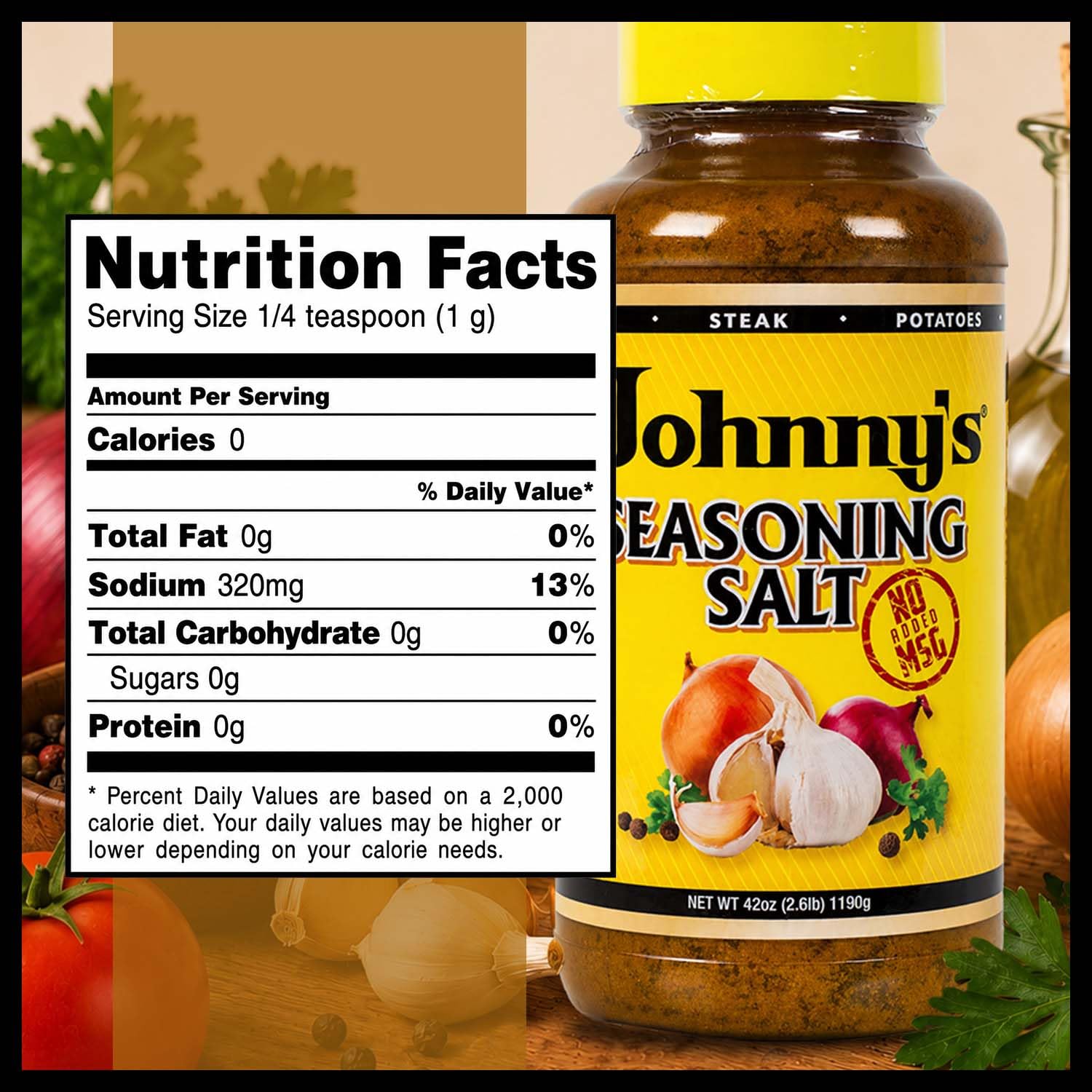 Johnny's Seasoning Salt, 42 oz Johnny's