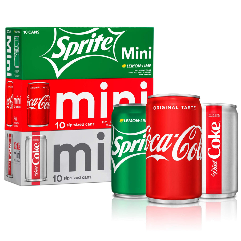 Coca-Cola Mini Can Variety Pack, 7.5 fl oz (Pack of 30) Coca-Cola