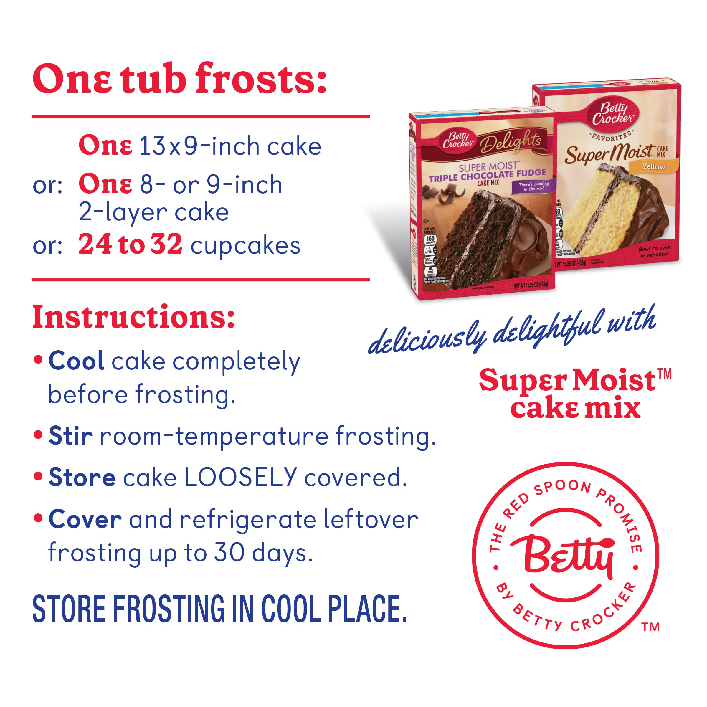 Betty Crocker Gluten Free Rich & Creamy Frosting, 16 oz Betty Crocker