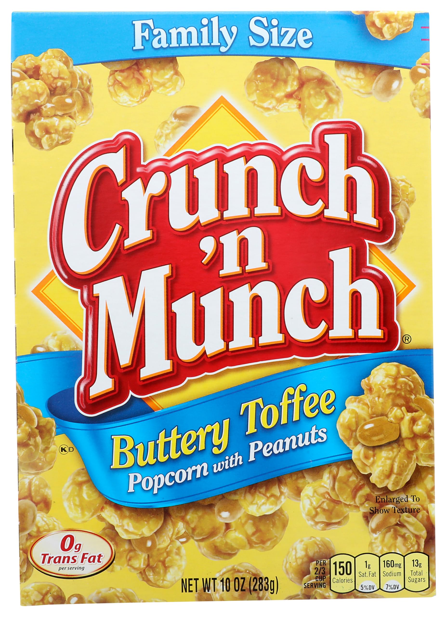 Crunch 'n Munch Buttery Toffee Popcorn with Peanuts, 10 oz Crunch 'n Munch