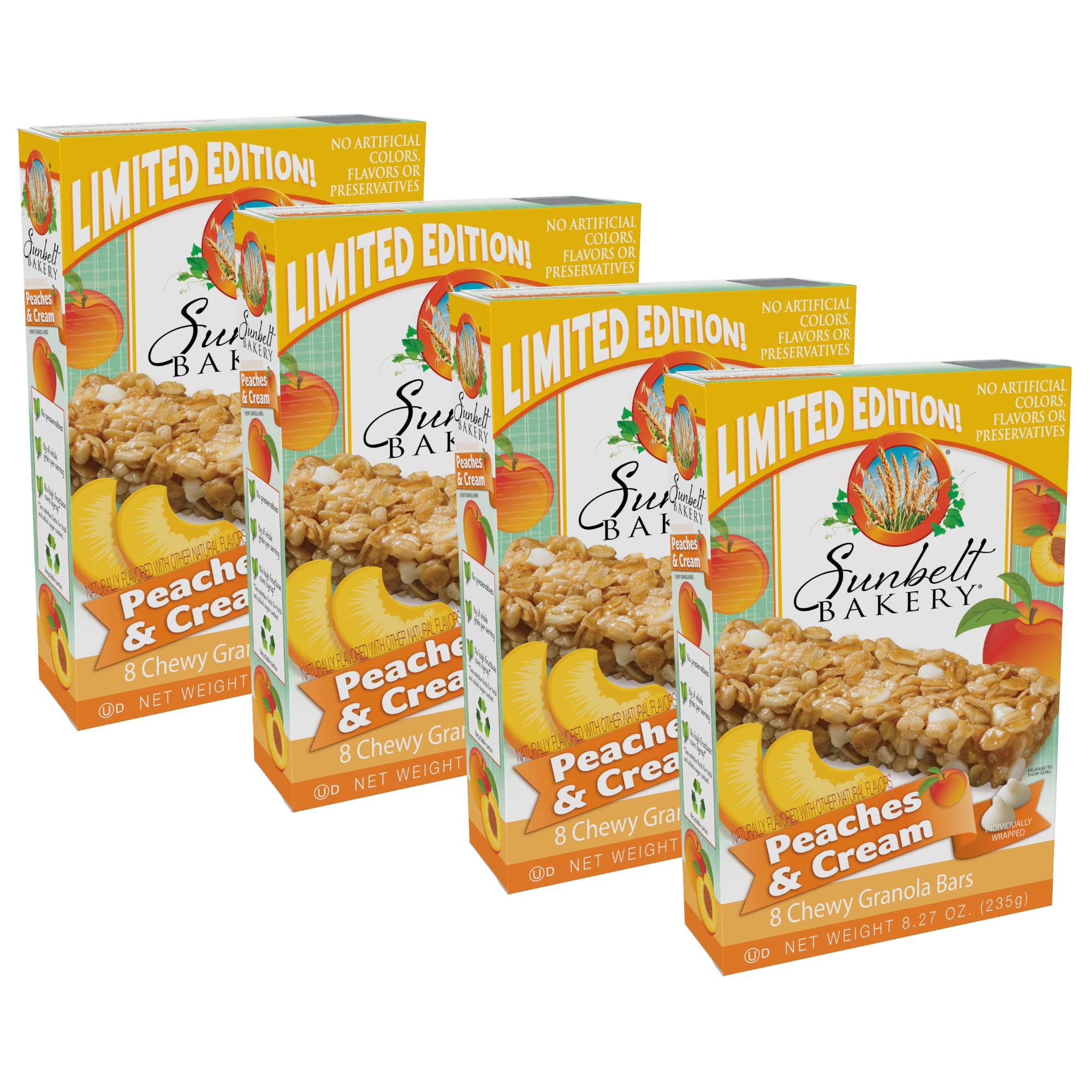 Sunbelt Peaches & Cream Chewy Granola Bars, 32 ct Sunbelt