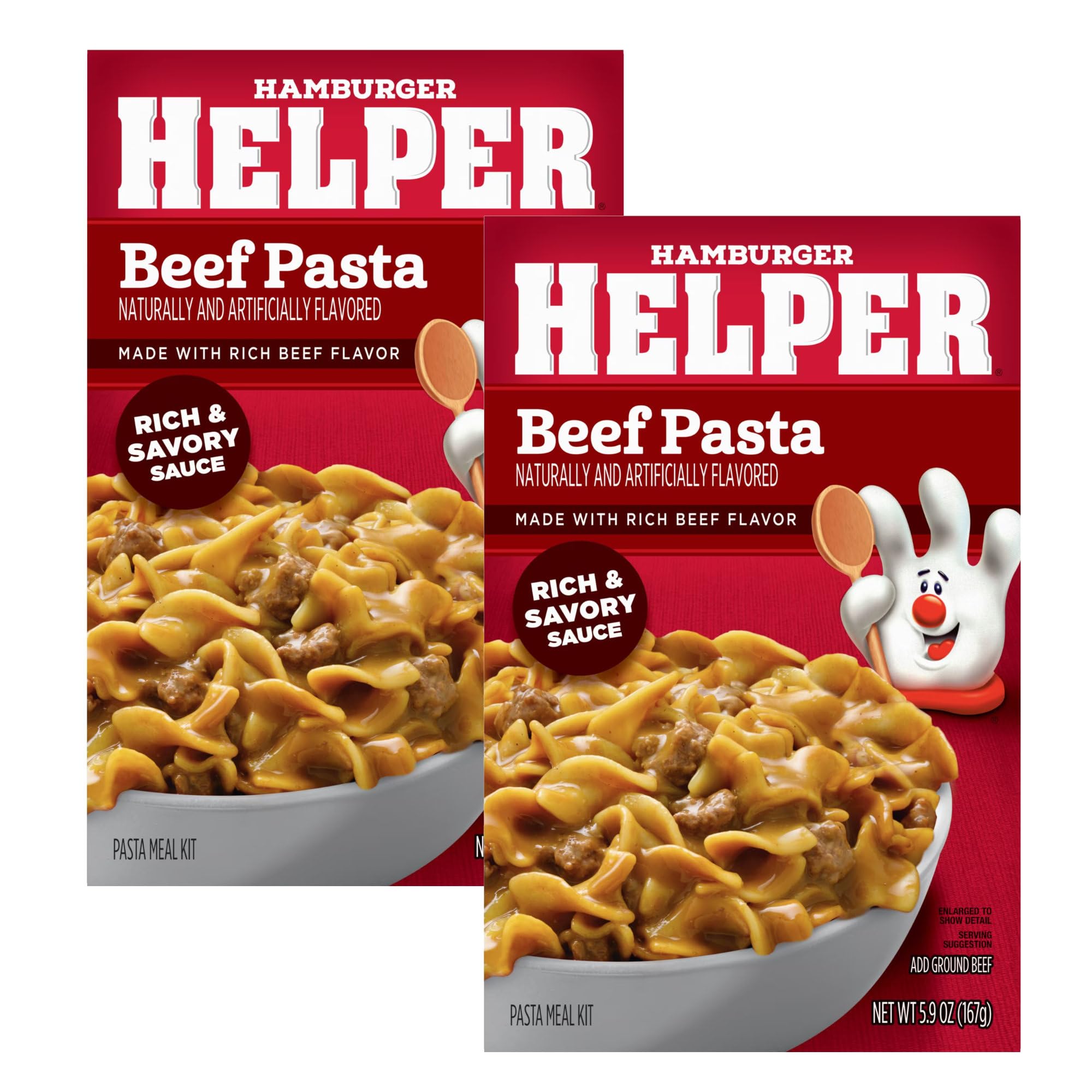 Hamburger Helper Skillet Dinner Mix, 2 Boxes per Pack, 10 Flavors