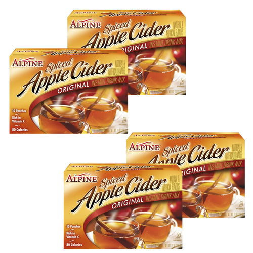 Alpine Spiced Apple Cider Instant Drink Mix, 10 ct. (Pack of 2) Alpine