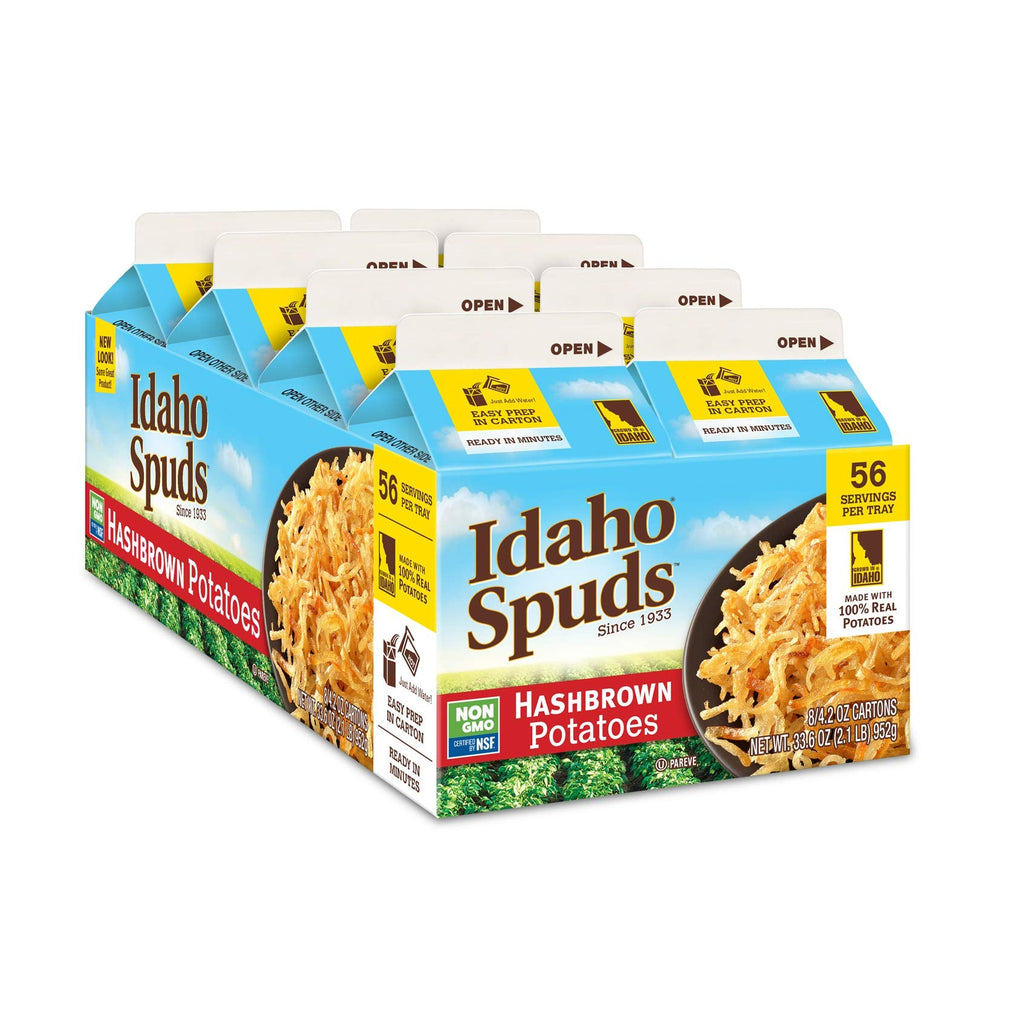 Idaho Spuds Hashbrown Potatoes, 4.2 oz (Pack of 8) Idaho Spuds