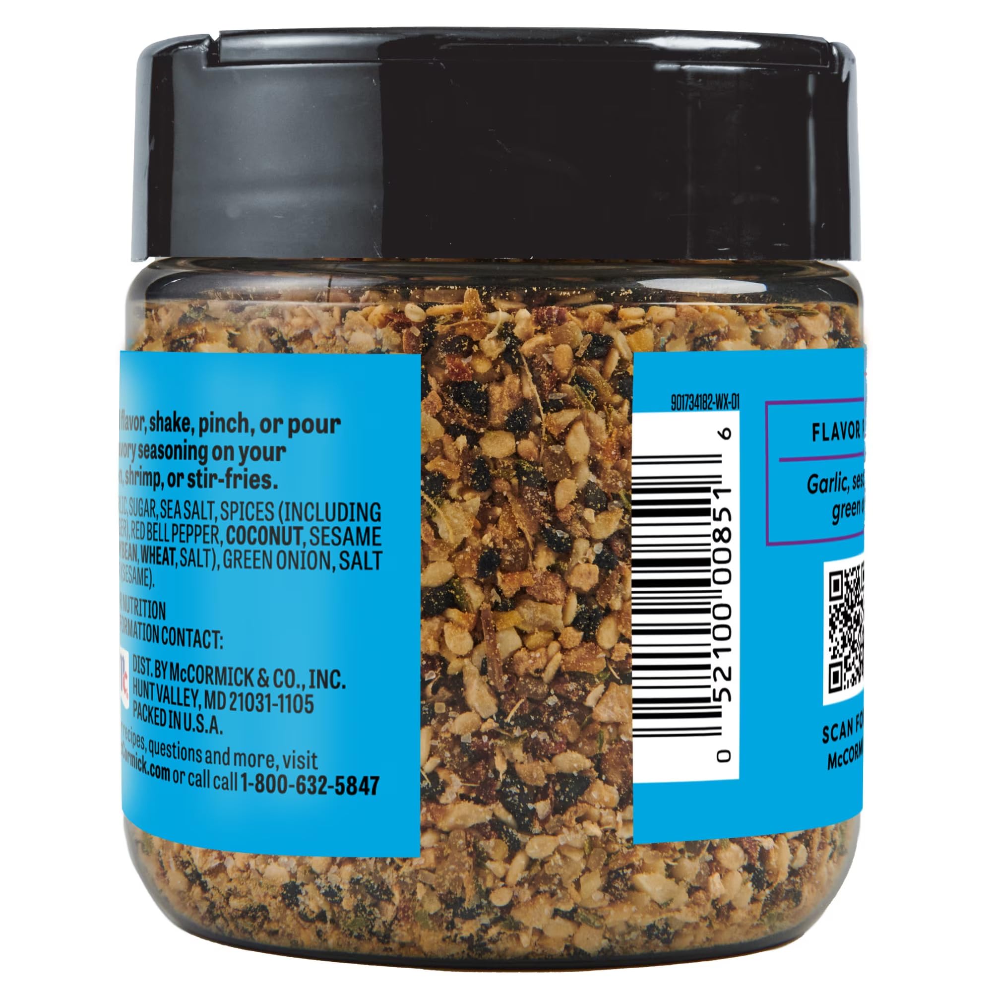 McCormick Flavor Maker Topping Seasoning, Sesame Garlic, Flip-Top Jar
