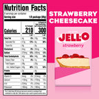 Jell-O No Bake Strawberry Cheesecake Dessert Kit, 19.6 oz Jell-O