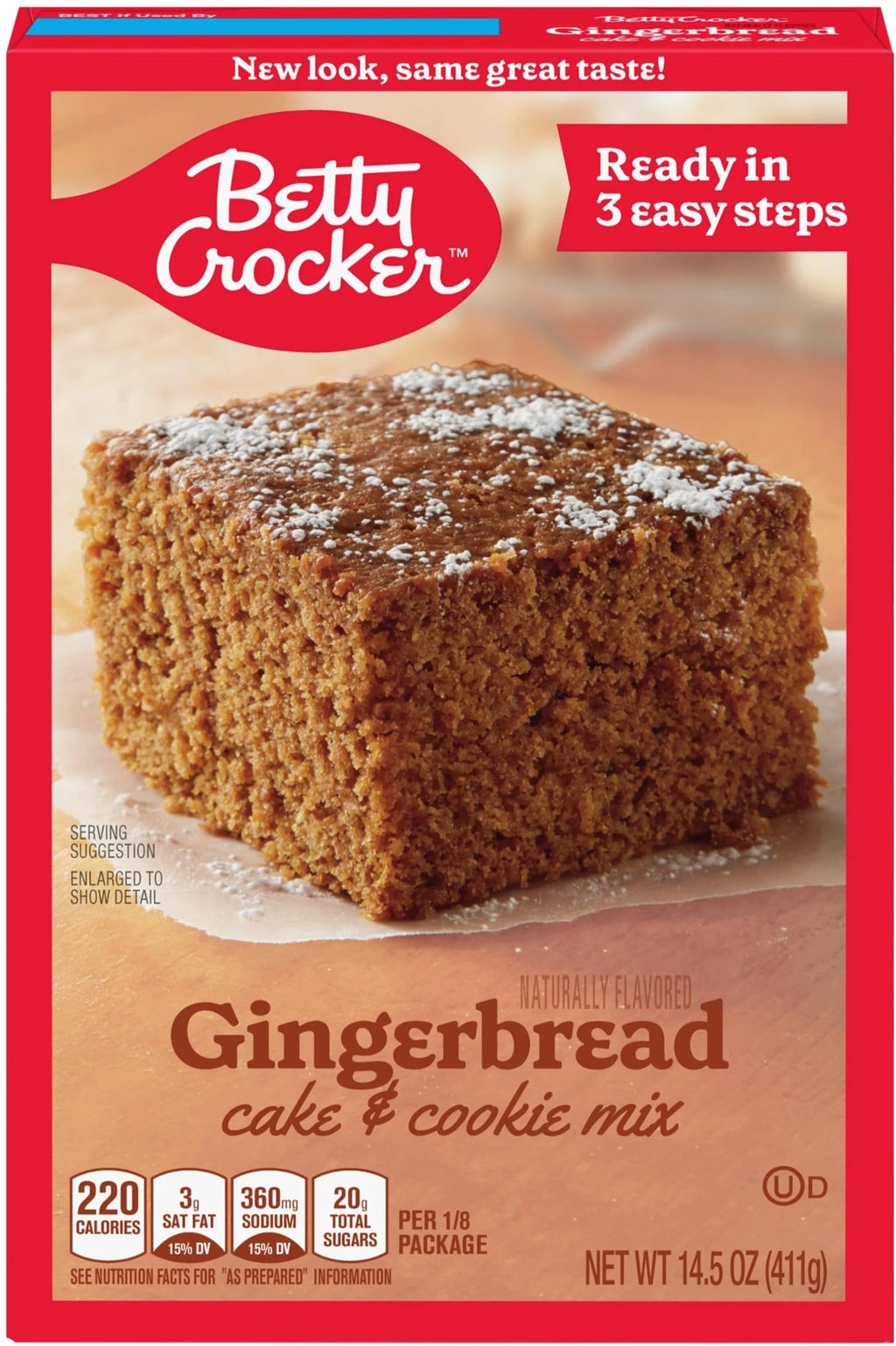 Betty Crocker Gingerbread Cake & Cookie Mix, 14.5 oz (Pack of 4) Betty Crocker