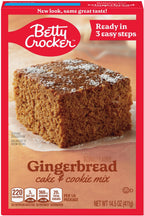 Betty Crocker Gingerbread Cake & Cookie Mix, 14.5 oz (Pack of 4) Betty Crocker