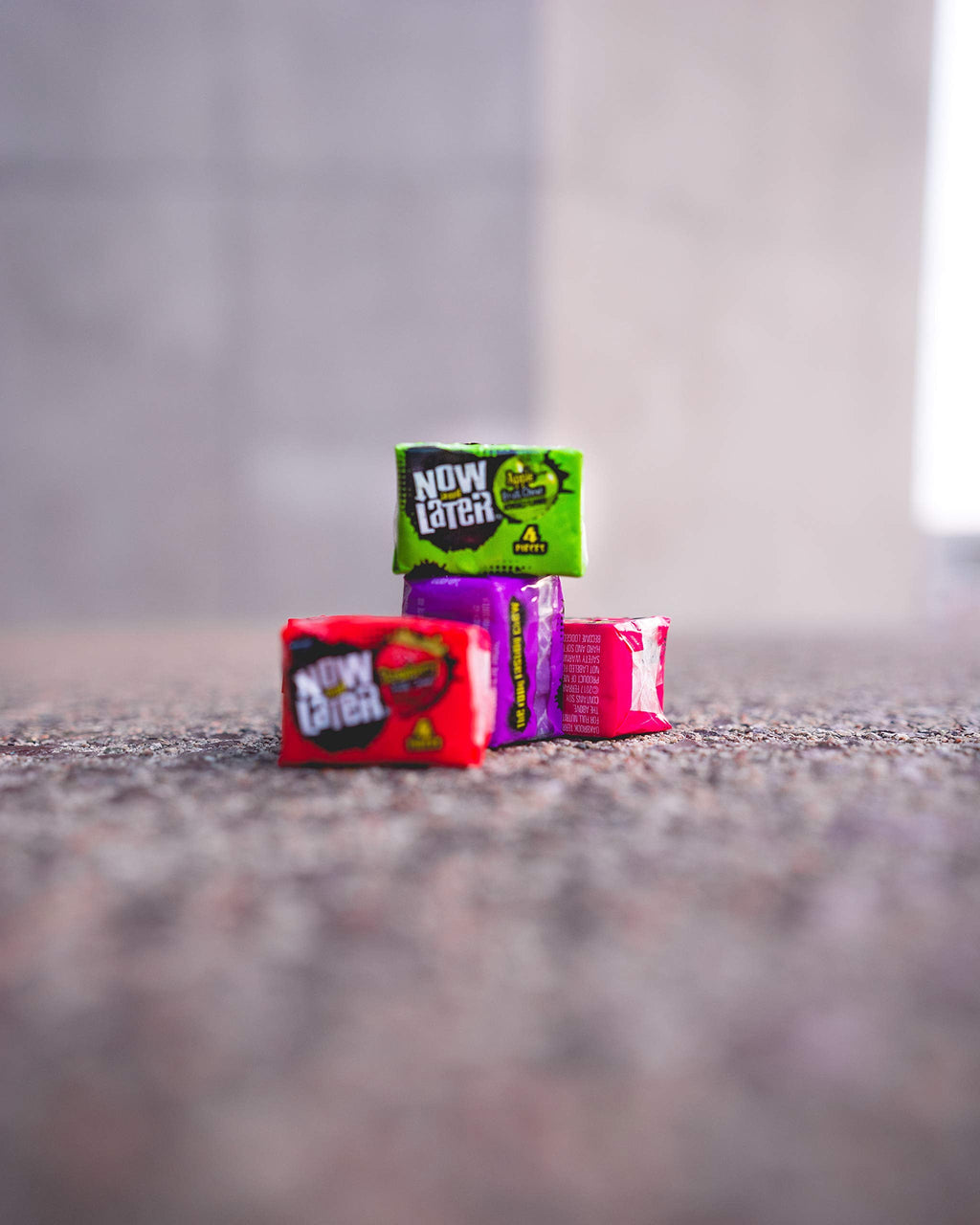 Now & Later Soft Taffy Chews Candy, Apple, 0.93 oz Bar, Pack of 24 Now and Later