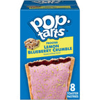 Pop-Tarts Toaster Pastries Frosted Lemon Blueberry Crumble, 13.5oz Box (8 Pop-Tarts)