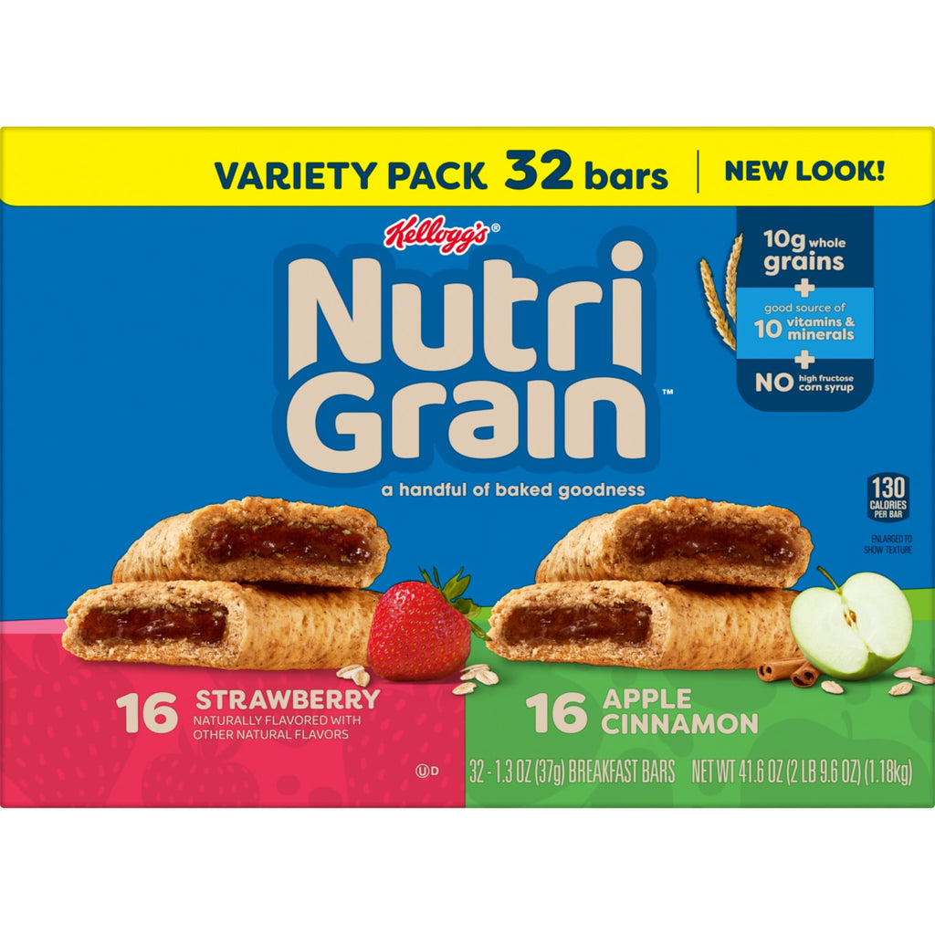 Nutri-Grain Breakfast Bars Variety Pack, 41.6 oz Nutri-Grain