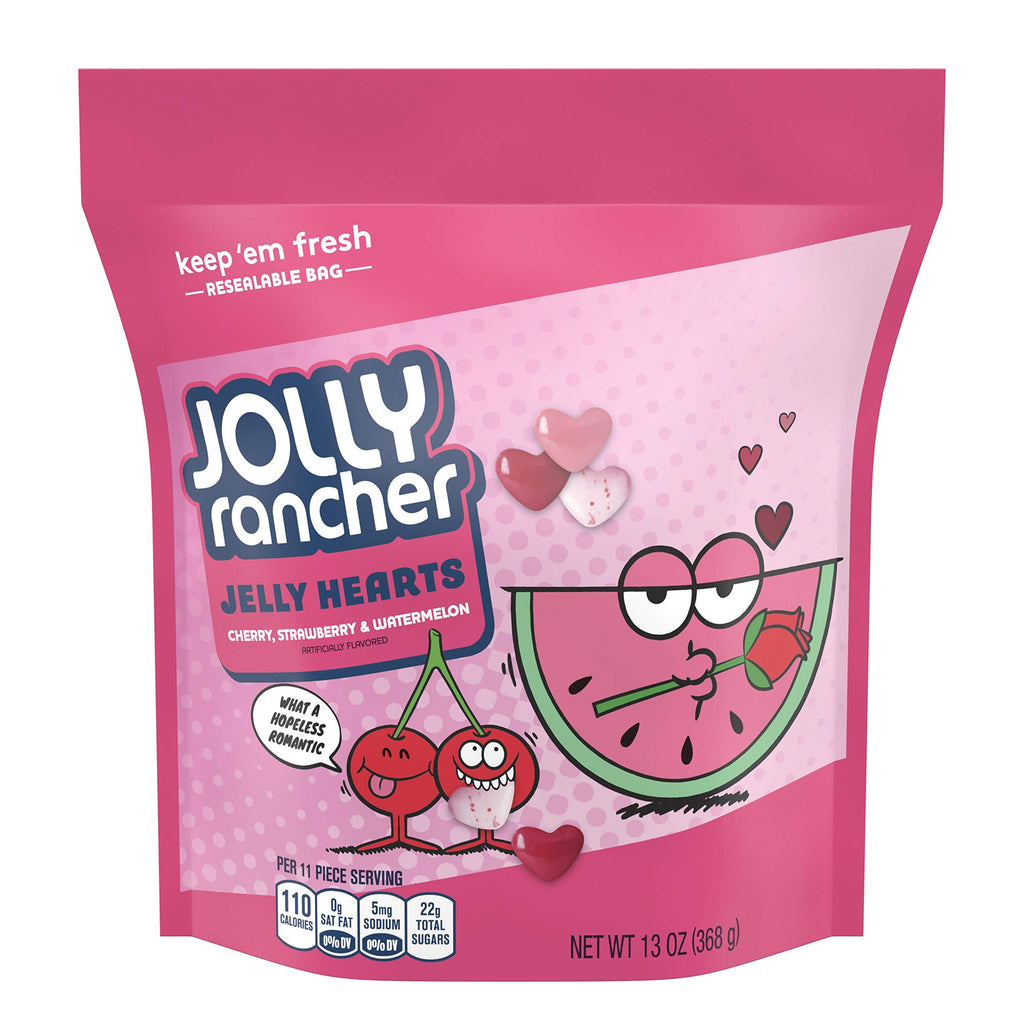 Jolly Rancher Jelly Hearts, Cherry, Strawberry & Watermelon, 13 oz Jolly Rancher