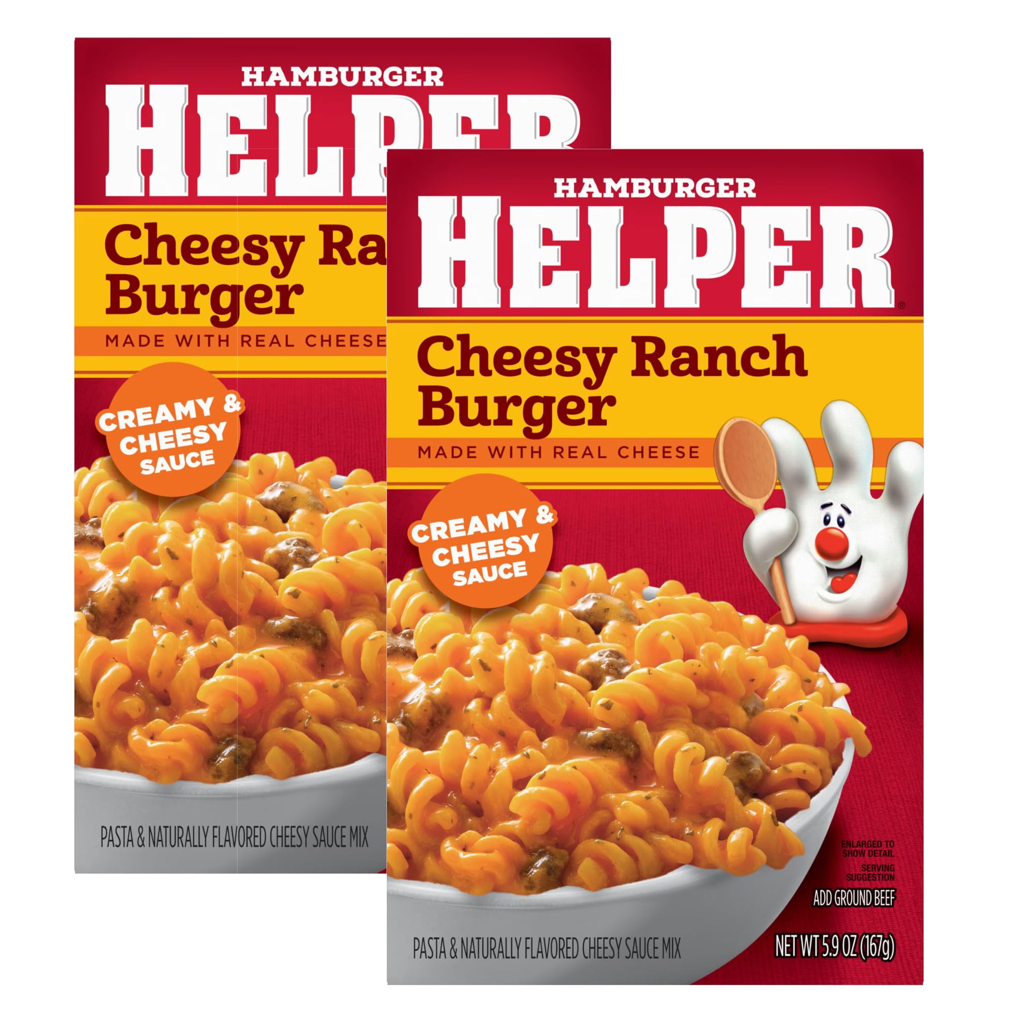 Hamburger Helper Skillet Dinner Mix, 2 Boxes per Pack, 10 Flavors