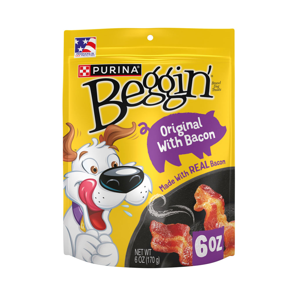 Purina Beggin' Strips, Original Bacon Flavor, 6 oz (Pack of 6) Purina