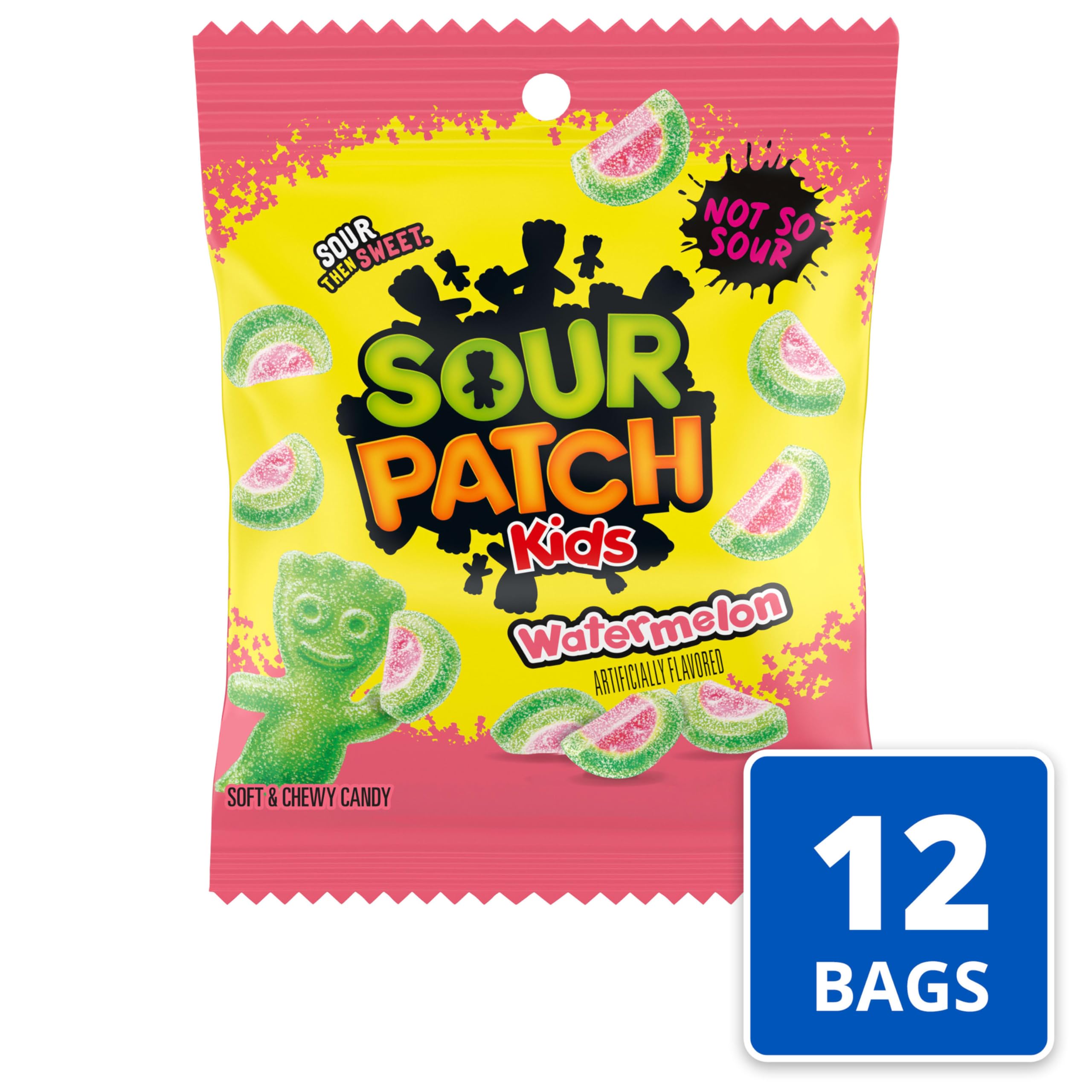 Sour Patch Kids Watermelon, 3.6 oz, 12 Bags