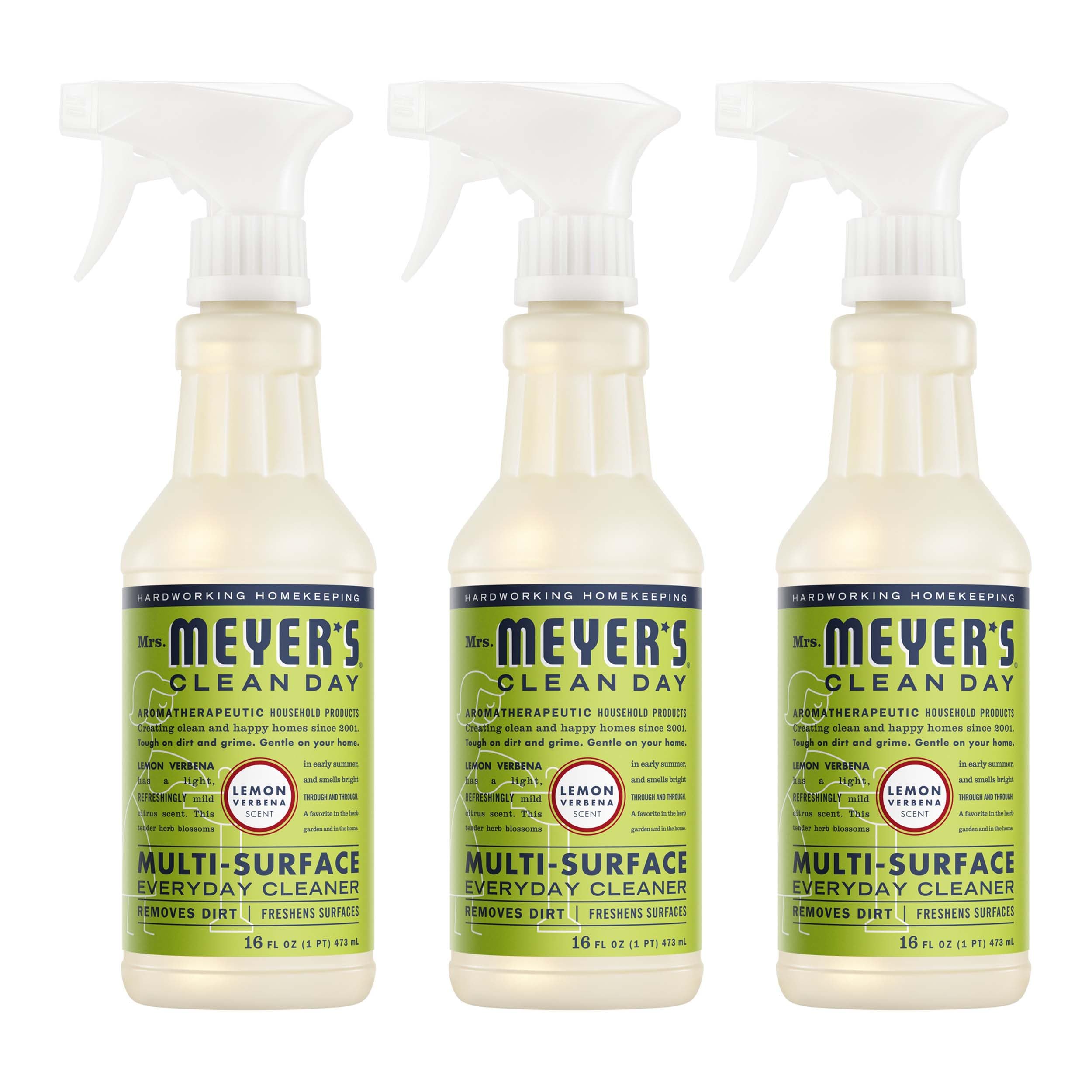 Mrs. Meyer's Clean Day All-Purpose Cleaner, Lemon Verbena, 16 fl oz (Pack of 3) Mrs. Meyer's