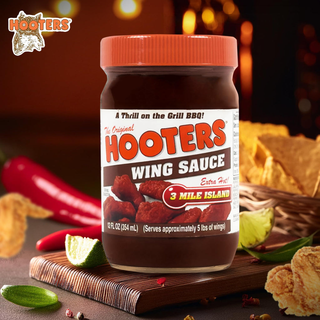 Hooters 3 Mile Island Wing Sauce, 12 fl oz Hooters