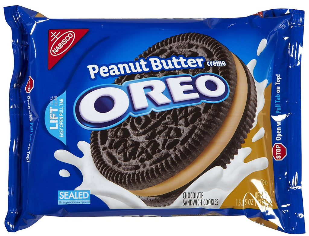 Oreo Peanut Butter Sandwich Cookies, 15.25 oz Oreo