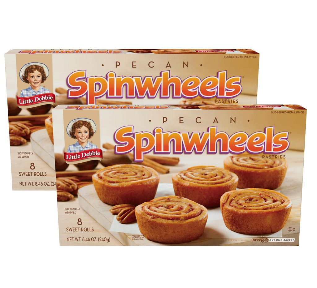 Little Debbie Pecan Spinwheels, 8.46 oz (Pack of 2) Little Debbie