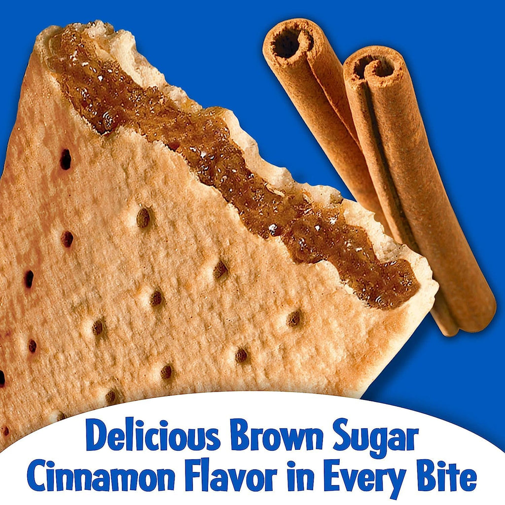 Pop-Tarts Unfrosted Brown Sugar Cinnamon Toaster Pastries, 8 ct (Pack of 2) Pop-Tarts