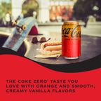 Coca-Cola Zero Sugar Orange Cream Soda, 12 fl oz (Pack of 12) Coca-Cola