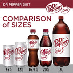 Diet Dr Pepper Mini Cans, 7.5 fl oz (Pack of 18) Dr Pepper