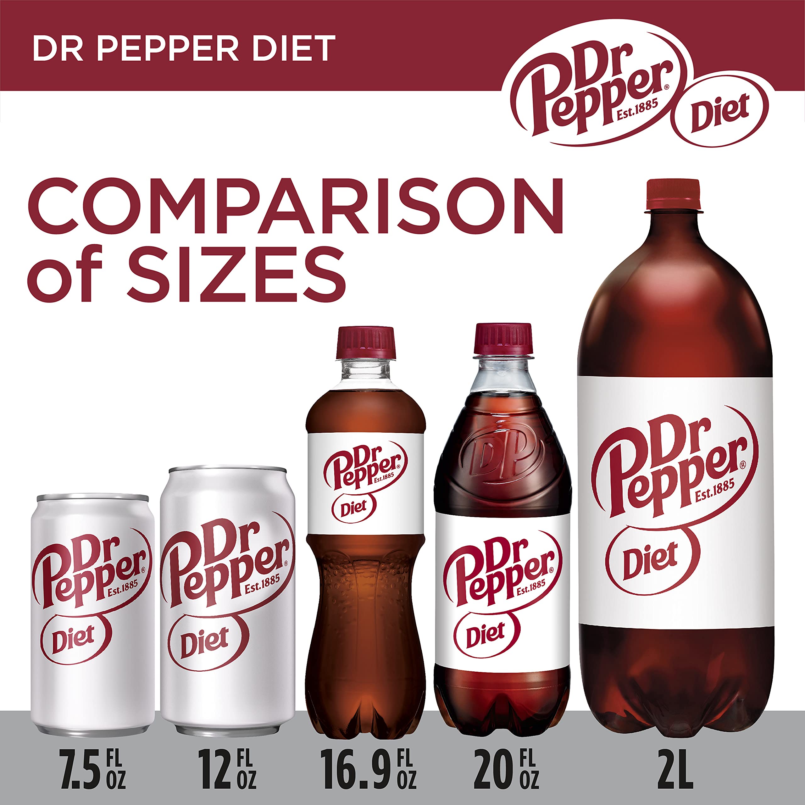 Diet Dr Pepper Mini Cans, 7.5 fl oz (Pack of 18) Dr Pepper