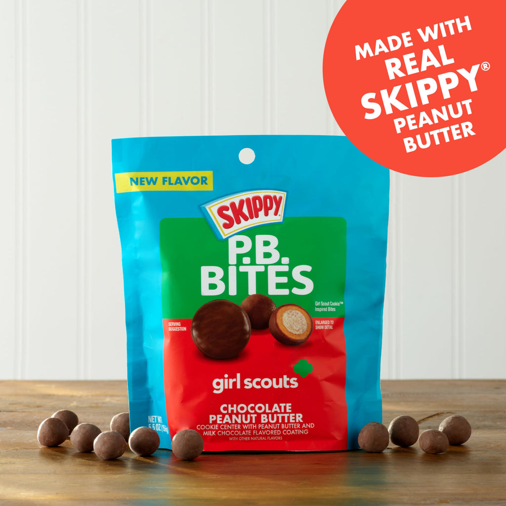 Skippy Bites Girl Scouts Chocolate Peanut Butter, 5.5 oz Skippy