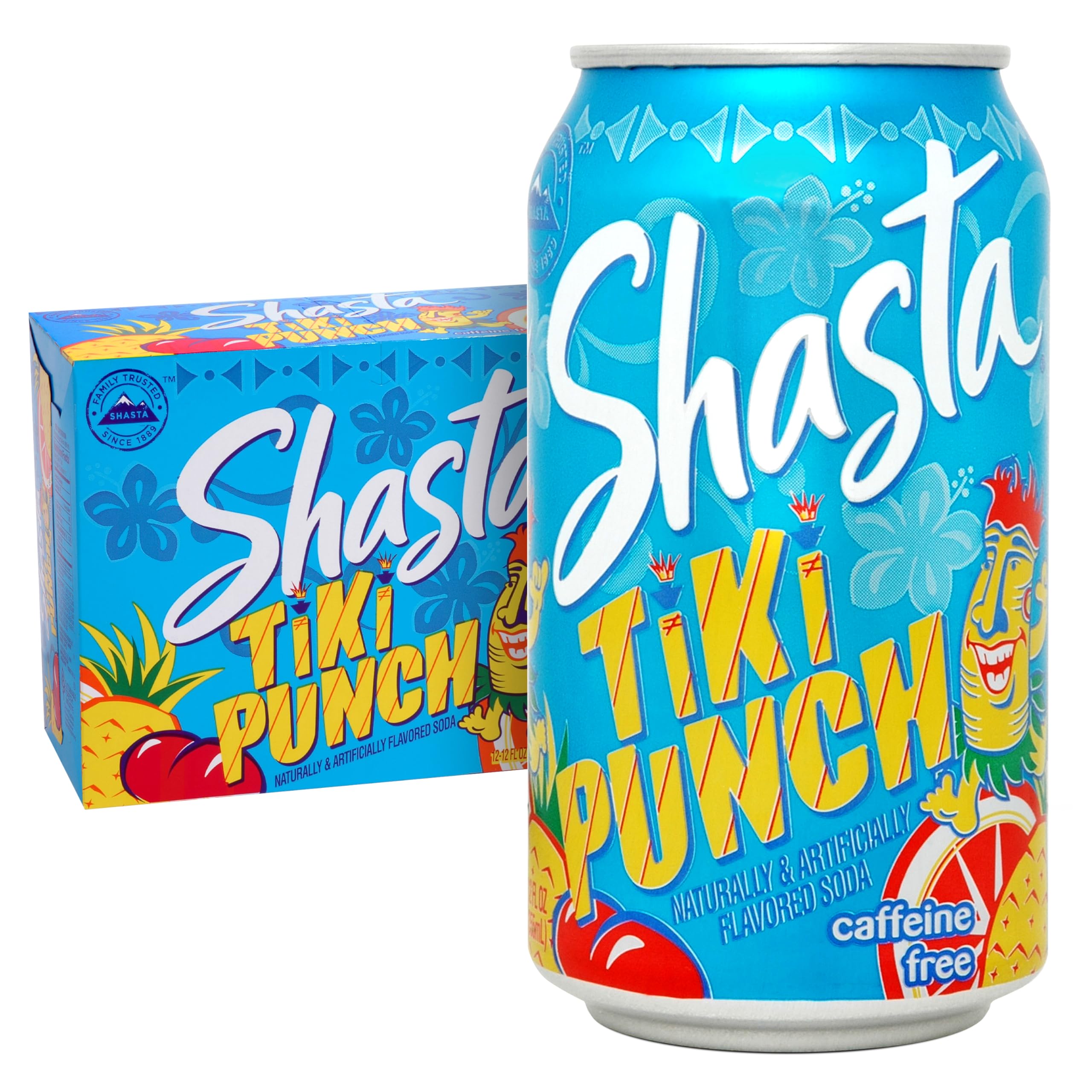 Shasta Tiki Punch Soda, 12 oz (Pack of 12) Shasta