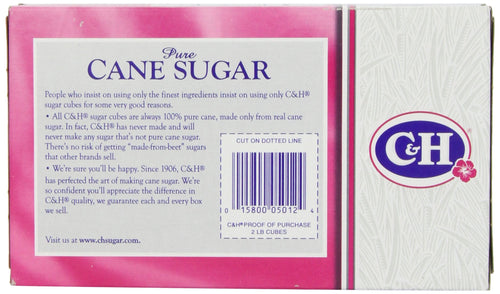 C&H Pure Cane White Sugar Cubes, 2 lbs C&H