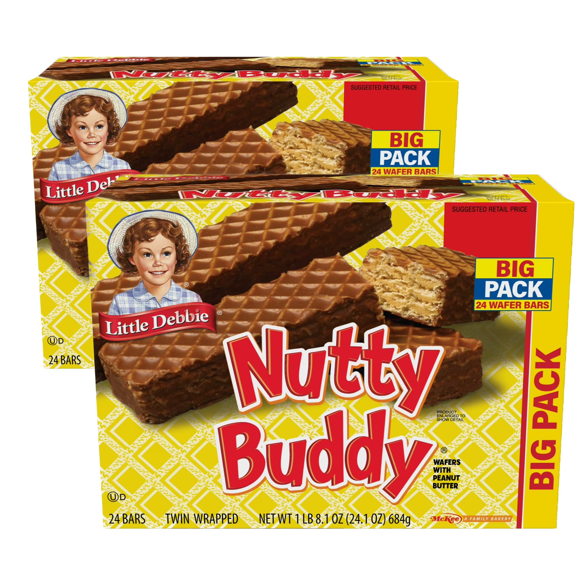 Little Debbie Nutty Buddy Big Pack, 24.1 oz (Pack of 2) Little Debbie