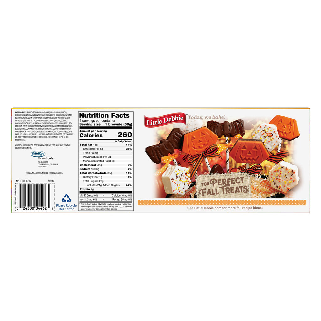 Little Debbie Brownie Pumpkins, 10.17 oz Little Debbie