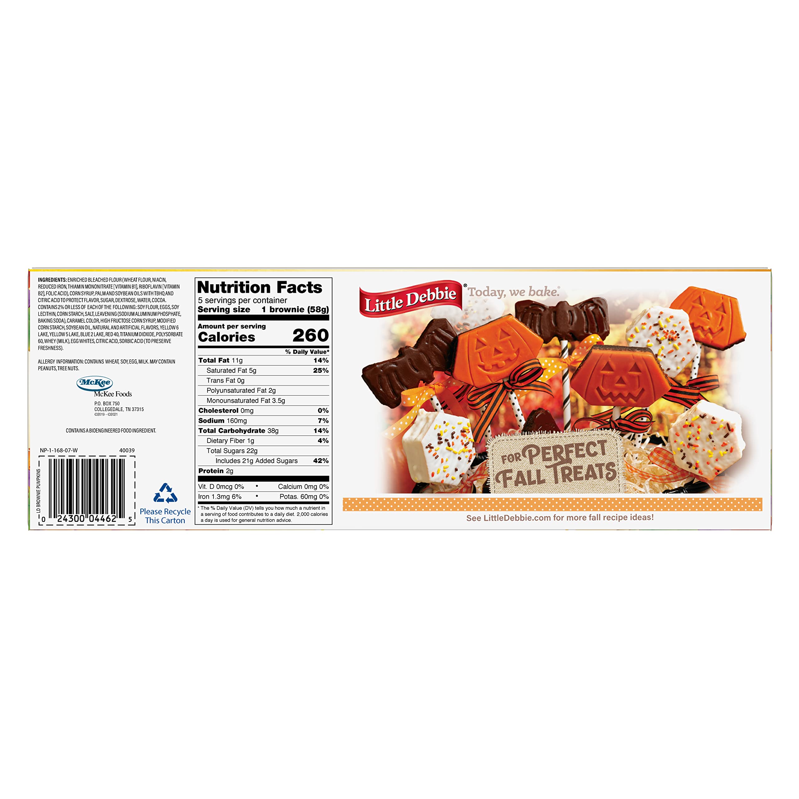 Little Debbie Brownie Pumpkins, 10.17 oz Little Debbie