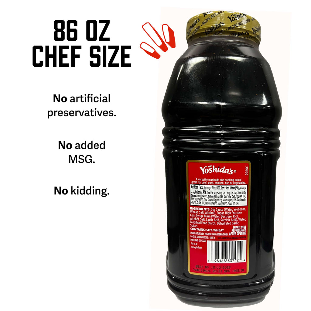 Mr. Yoshida's Original Teriyaki Marinade & Cooking Sauce, 86 oz (Pack of 2) Mr. Yoshida's