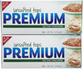 Premium Unsalted Tops Saltine Crackers, 16 oz (Pack of 2) Premium