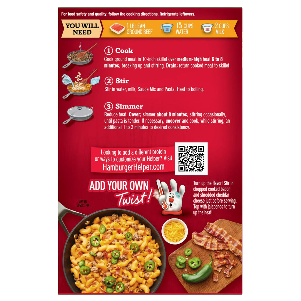 Hamburger Helper Skillet Dinner Mix, 2 Boxes per Pack, 10 Flavors
